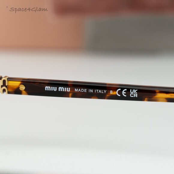 Miu Miu Men Sunglasses Havana Clear Blue Light Filter MU04ZSF VAU08N BRAND NEW - Picture 7 of 12